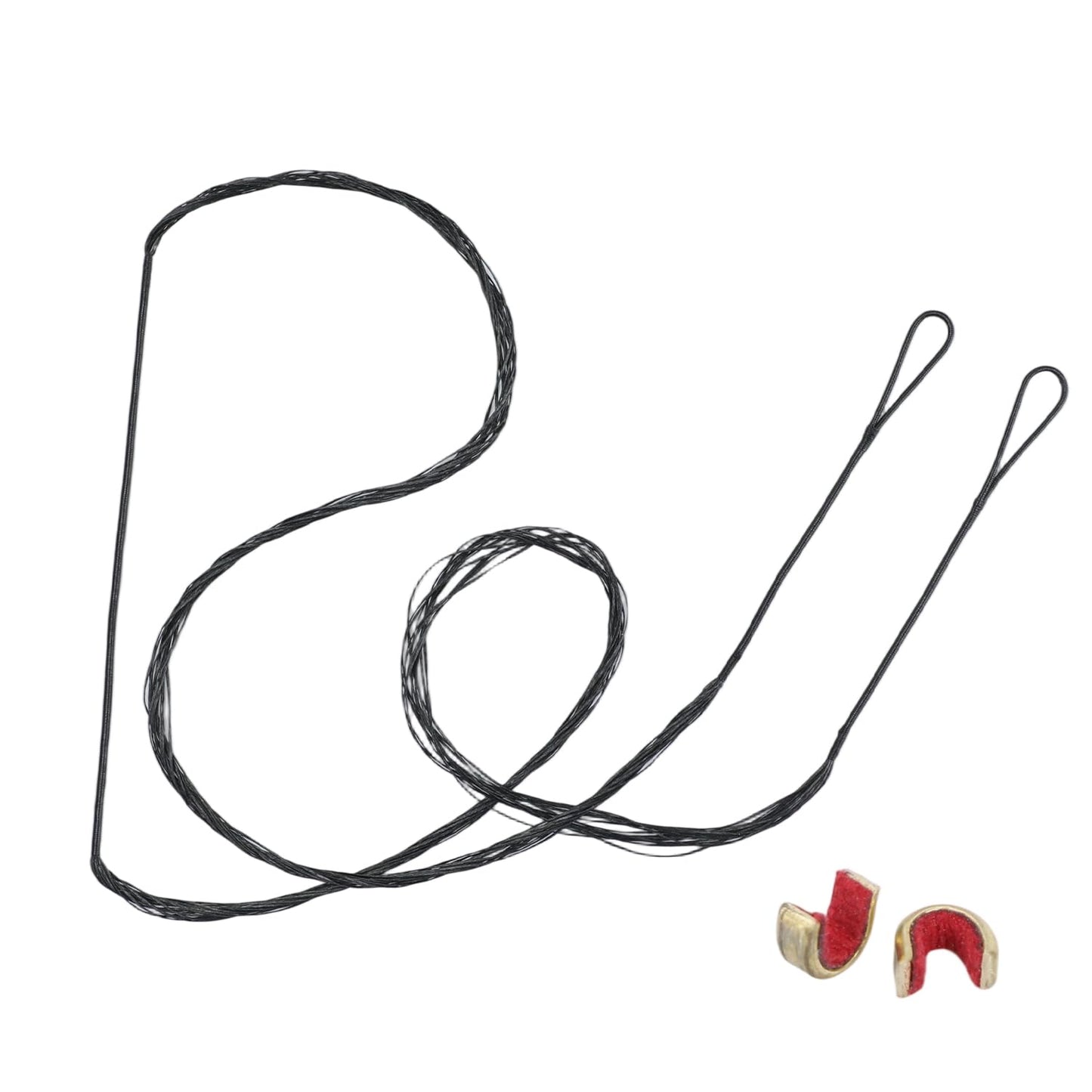 LWANO B55 Bow String,Replacement for Archery Recurve Traditional & Longbow Bowstring,12/14/16 Strands 48-70in,2 Brass Nocks Included (16 Strands (Recommended up to 65 lb), AMO 64"(Actual Length 60"))