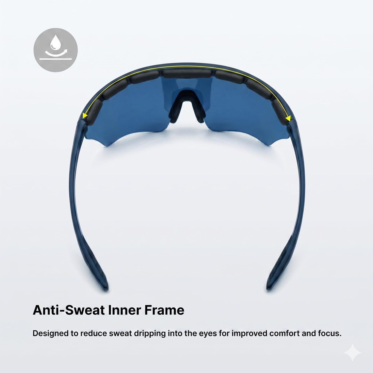 720armour Sports Sunglasses for Men Women, UV400 TR90 Wrap Around Shield Lens for Cycling, Running, Baseball, Golf & Hiking (Matte Silver Frame With Red Lens)