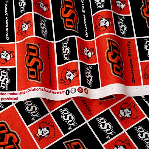 Oklahoma State Cowboys Cotton Broadcloth Fabric by the Yard