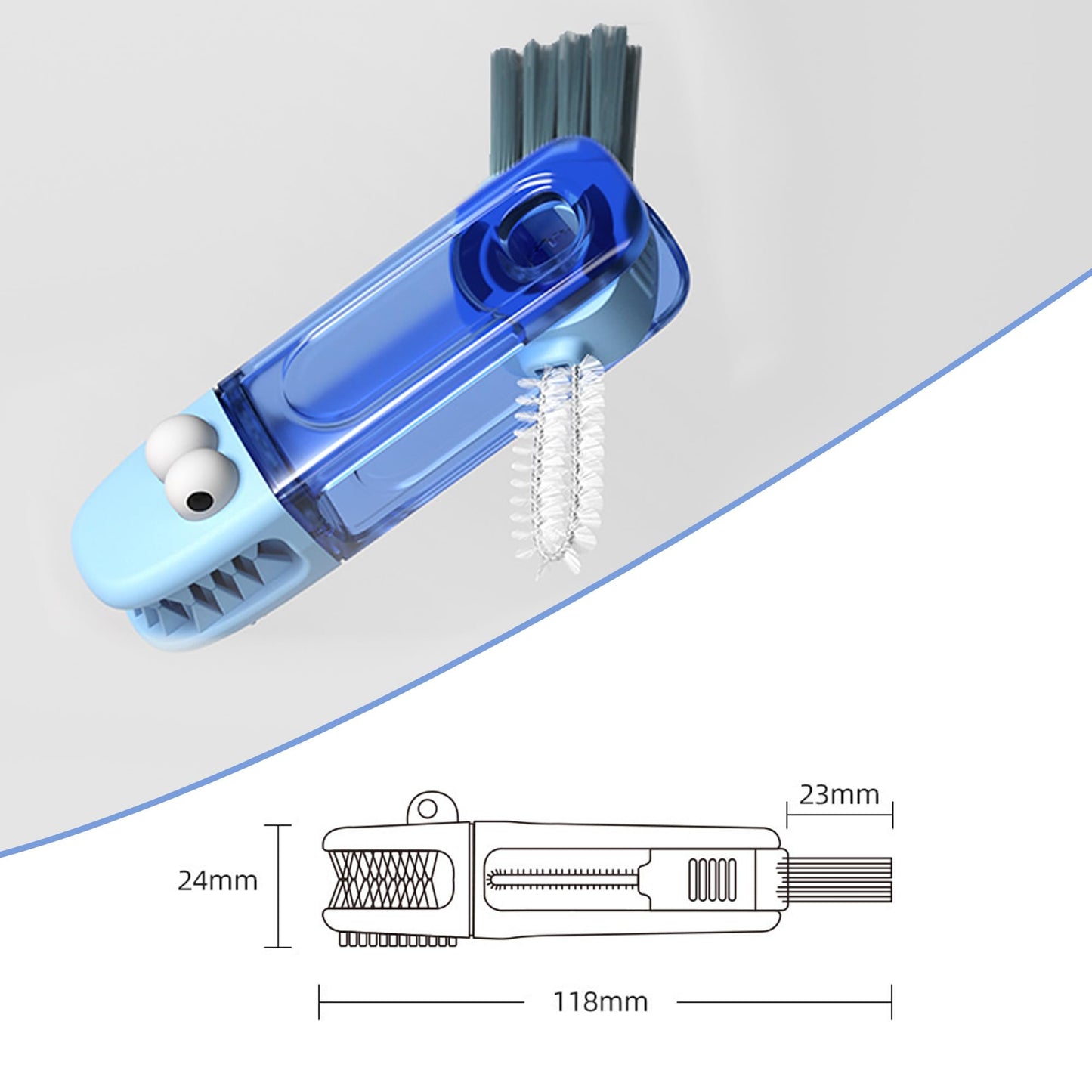 4 Pack Bottle Brush Cleaner Water Bottle Brush Cleaning Kit Straw Cleaner for Owala Freesip, Bottle Cleaner for Stanley Silicone Brush for Tumbler Sport Bottles, Water Bottles