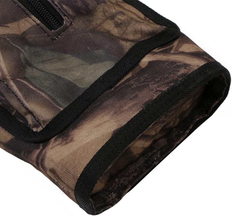TOPARCHERY Archery Quiver - Durable Canvas Arrow Holder with Front Pockets | Ideal for Target Shooting