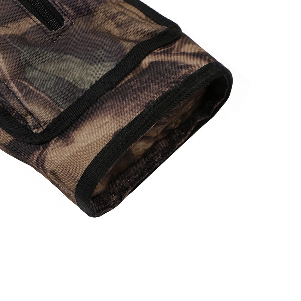 TOPARCHERY Archery Back Canvas Arrow Quiver Arrow Holder Adjustable Shoulder Hanged Target Shooting Quiver for Recurve and Compound Bows Adults or Youth Practice Competition Hunting (Camo Style)