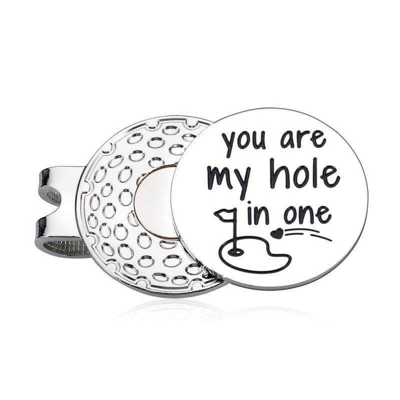 TI-EDC Valentines Gift for Him Golf Ball Markers，Gift for Men Husband Boyfriend Golf Lovers Him from Wife Girlfriend Couple Birthday Wedding Anniversary Golf Accessory Magnetic Hat Clip