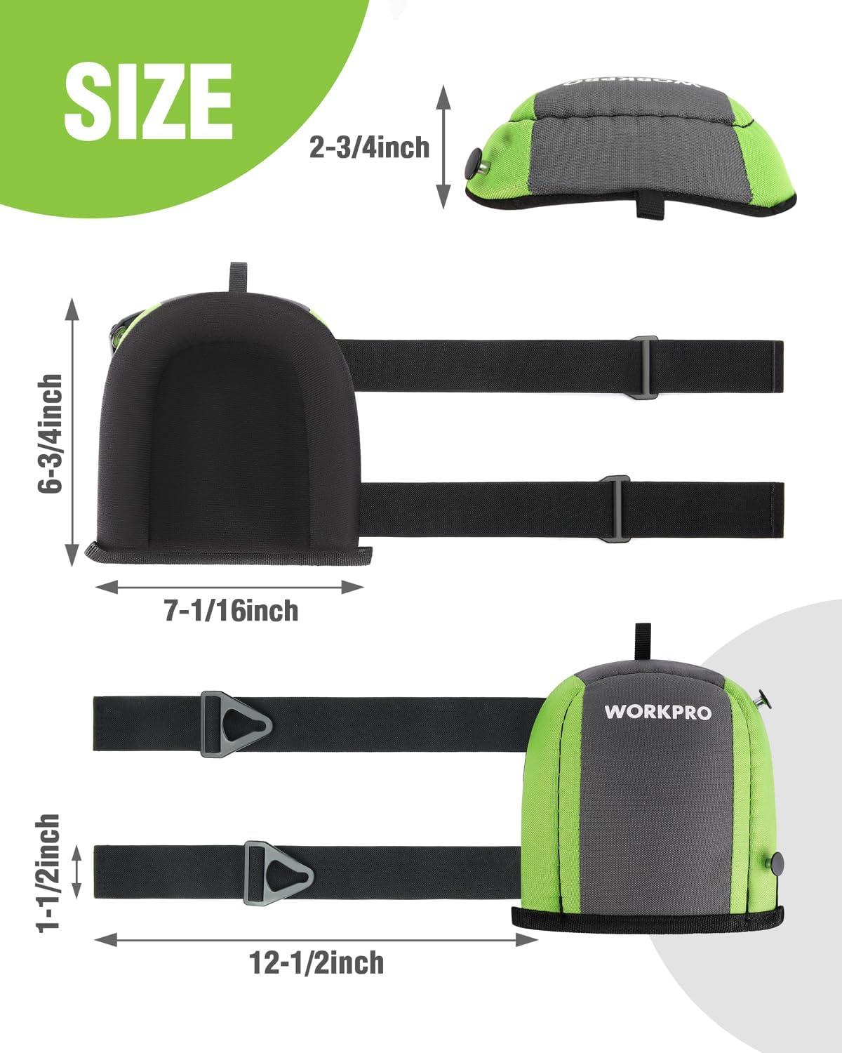 WORKPRO Garden Knee Pads - Comfortable Foam Padding for Gardening & Construction | Unisex-Adult