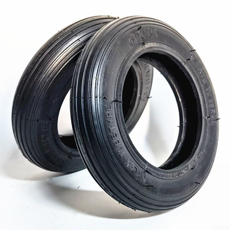 6 * 1.25 Thickened Outer Tire For Electric Scooter, 6 inch 6x1 1/4 Vacuum Tire, Rubber Tubeless Tyre Replacement