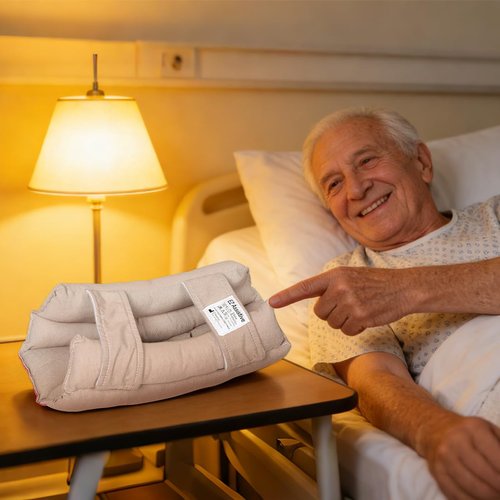 EZ Assistive Elbow Pads Elbow Protectors for Elderly and Bedridden Patient, Elbow Protector with Soft Fibre, Large Size 1 Count