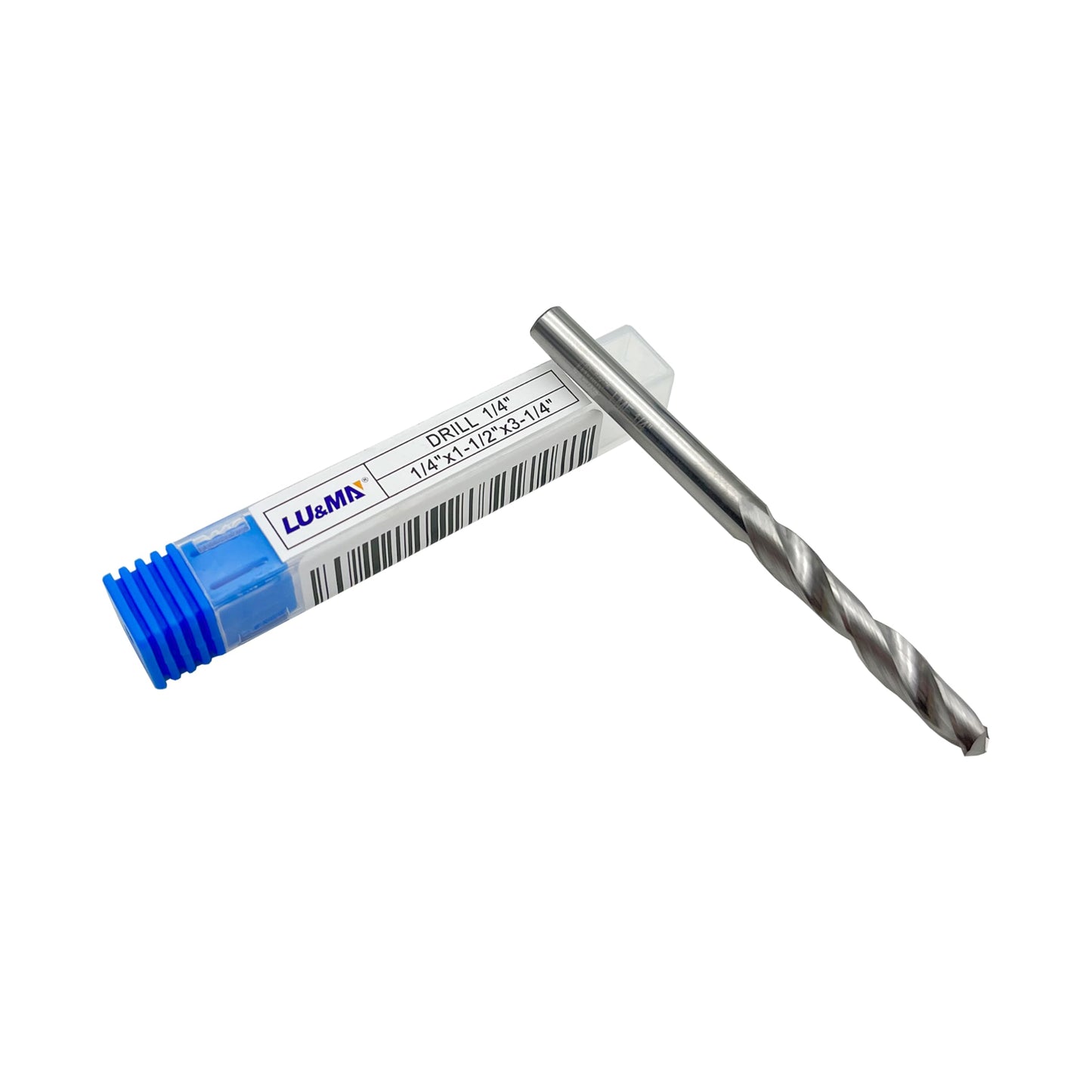 1/4" Solid Carbide Jobber Drill Bits with Straight Shank and 118° Point Angle, Made from K20 Tungsten Carbide,Applications: for Stainless Steel Alloy Metal, 5-Piece