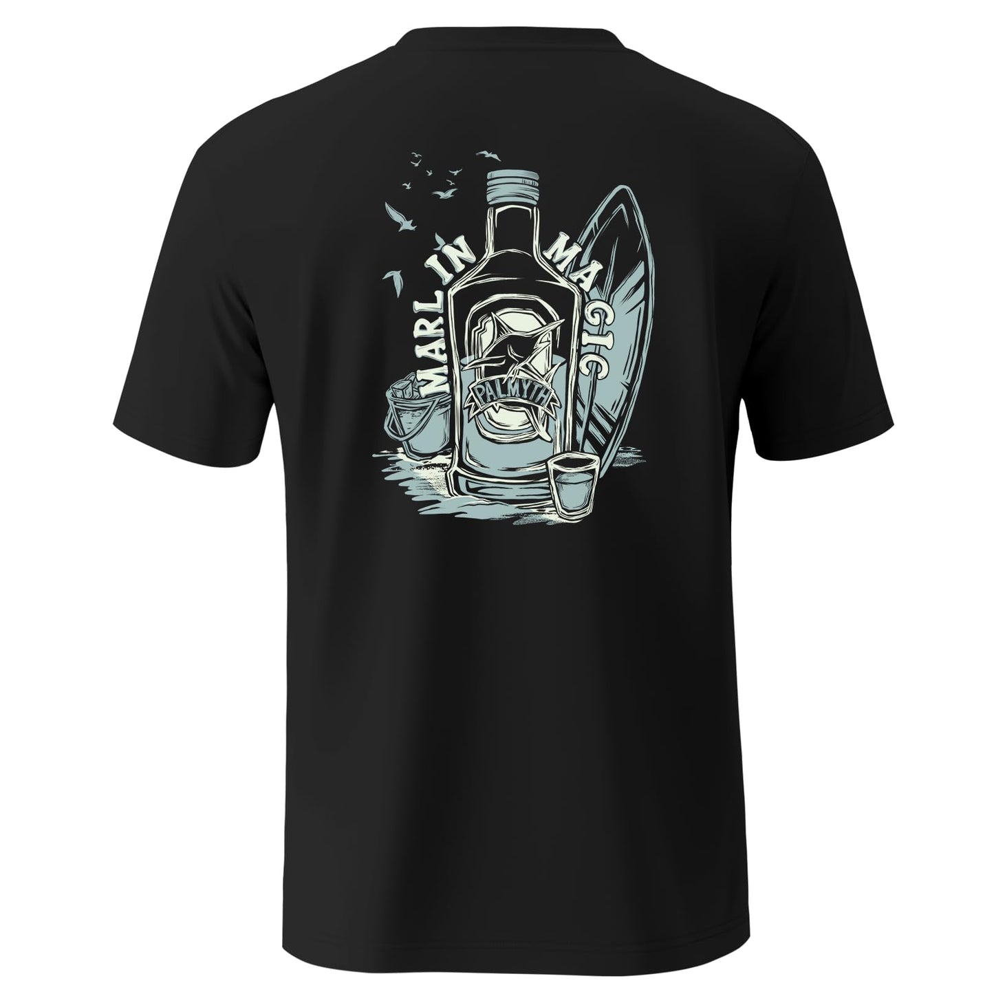 Palmyth Fishing Shirts for Men Short Sleeve UPF 50+ Quick Dry Graphic Tee