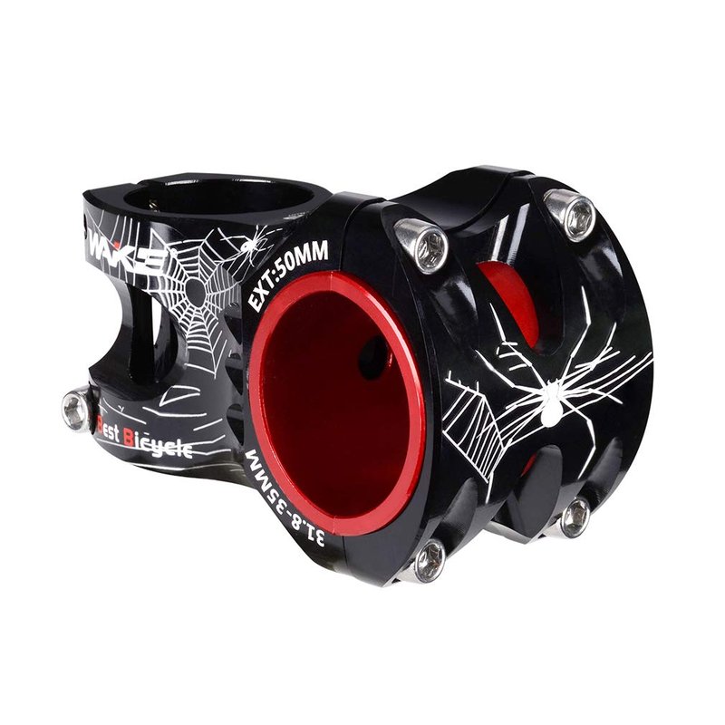 Aluminum Alloy MTB Stem 35mm 50mm 0 Degree for Most Bicycle, Road Bike, MTN, BMX, Fixie Gear, Cycling (Black)