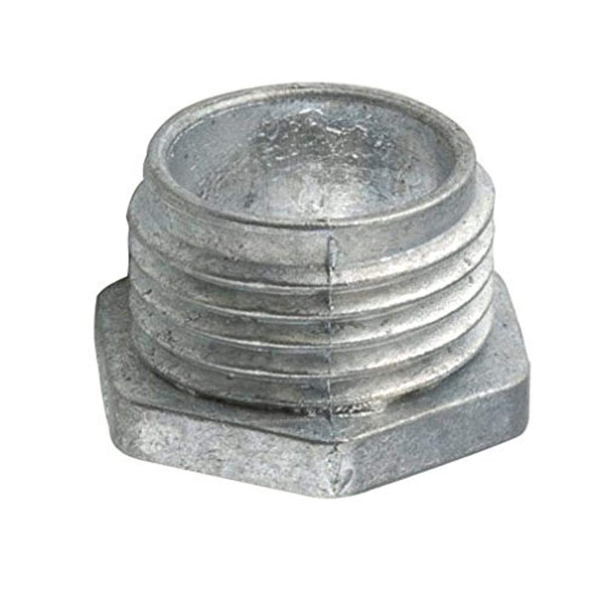 Hubbell-Raco 1663 Offset Chase Conduit Nipple, Non-Insulated, Die Cast Zinc, 3/4" Trade Size (Pack of 50), Gray