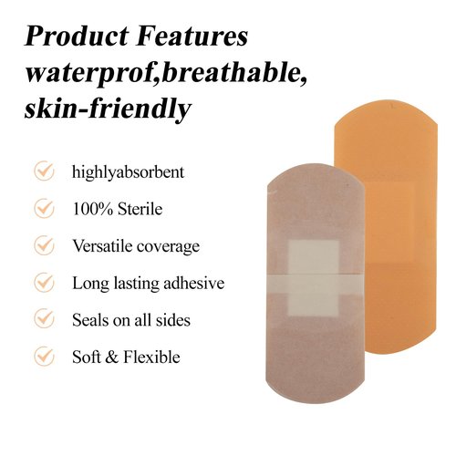 200 Pcs Adhesive Dialysis Pressure Bandages Absorbent Pad XL Waterproof Bandages for Wound Care, Fragile Skin & Elderly Patients – First Aid Essential
