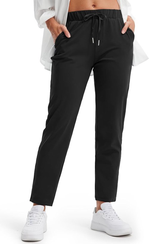 Libin Women's Golf Pants - 4-Way Stretch 7/8 Ankle Joggers with Pockets for Yoga & Casual Wear
