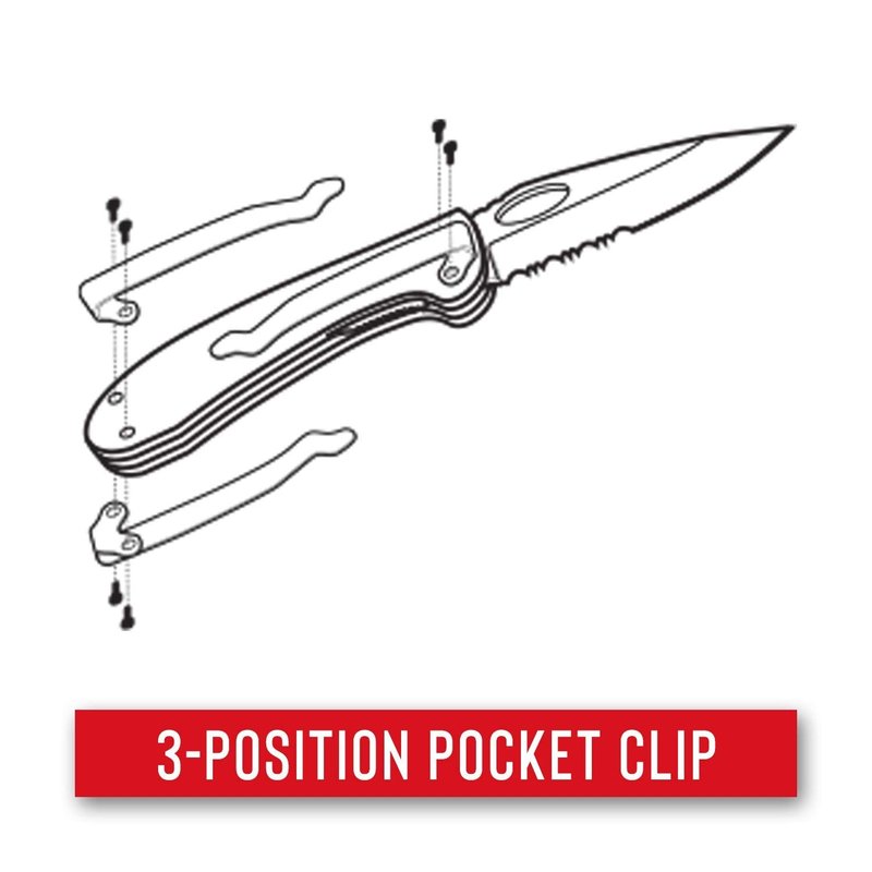 COAST RX350 Blade Assist Tactical Folding Knife with 3.625" Serrated Stainless Steel Blade