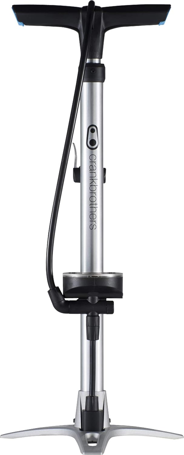 Sterling Bike Floor Pump - High Pressure & Volume Foot Pump with Presta/Schrader Adapters