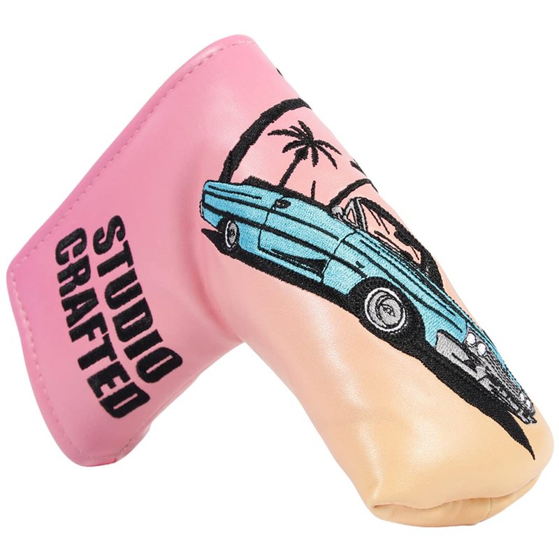 Studio Crafted 64 Impala Miami Golf Square Mallet Putter Cover Magnetic (Mallet Putter Cover)