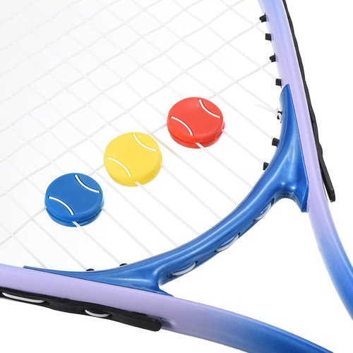 PATIKIL Tennis Racket Vibration Dampener, 4 Pack Soft Silicone Racquet Shock Absorber String Damping, Yellow, Red, Blue, White