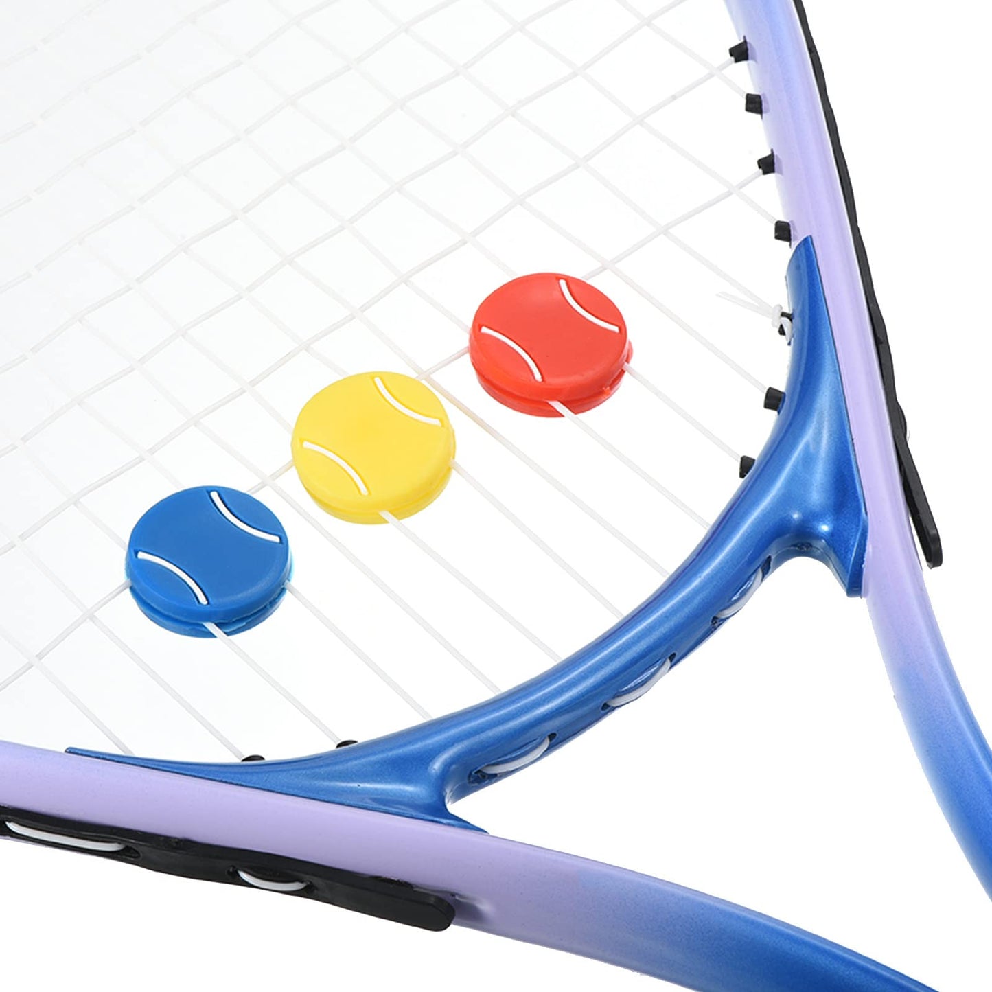 PATIKIL Tennis Racket Vibration Dampener, 8 Pack Soft Silicone Racquet Shock Absorber String Damping, White