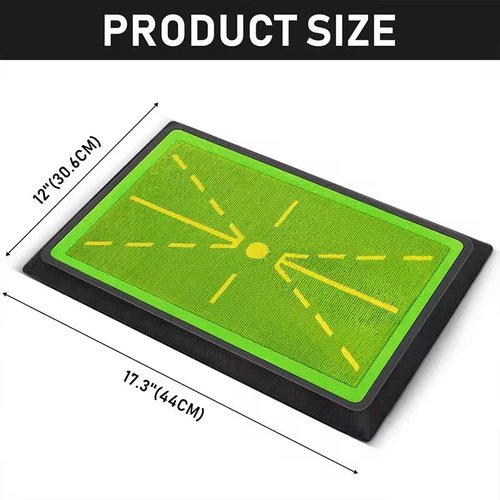 Golf Practice Mats, Golf Hitting Swing Path Mats Feedback with Non-Slip Rubber Backing, Swing Training Accessories