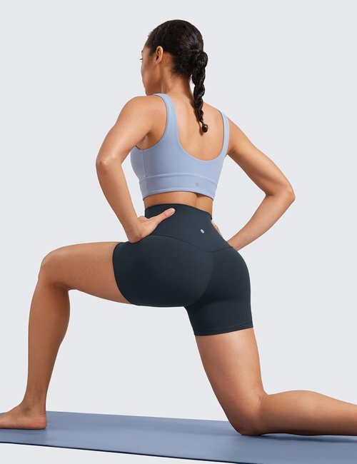 CRZ YOGA Biker Shorts - High Waisted Butterluxe Spandex for Women | 4'' Booty Workout & Yoga