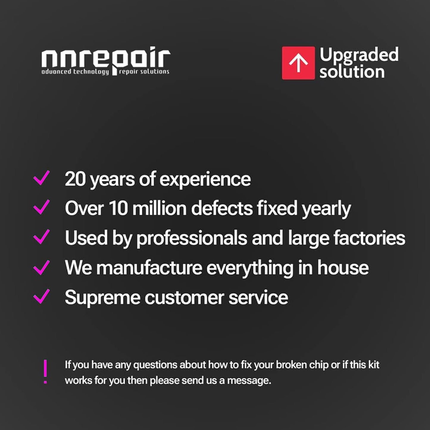 Granite, Marble and Acrylic Repair Kit (Clear/Transparent) - Fix Your Defects Like a Pro I Suitable for Most Repairs I Fix Broken Chips in Minutes