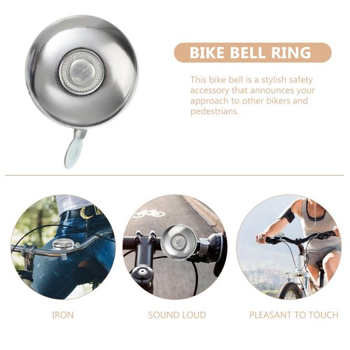 Kisangel Retro Bike Bell Vintage Bicycle Horn Mini Handlebar Mount Loud Clear Sound for Men Women Kids Cruiser Bikes