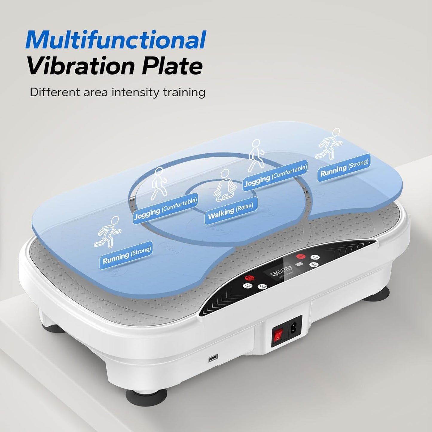 MERACH Vibration Plate - Lymphatic Drainage & Weight Loss Machine with Bluetooth & LED Display | Home Workout Equipment for Men & Women