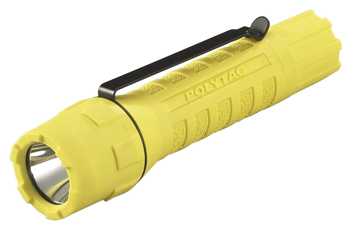 Streamlight 88854 PolyTac 600-Lumen 11500-Candela Tactical LED Flashlight with Helmet Mount Kit and Non-Rechargeable Batteries, Yellow