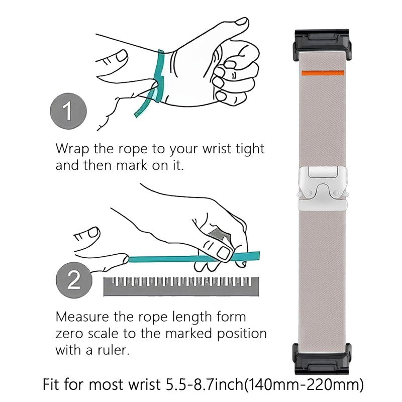 SUGARJAR Nylon Bands Compatible with COROS VERTIX 2/2S Adjustable Sport Replacement Straps for Women Men
