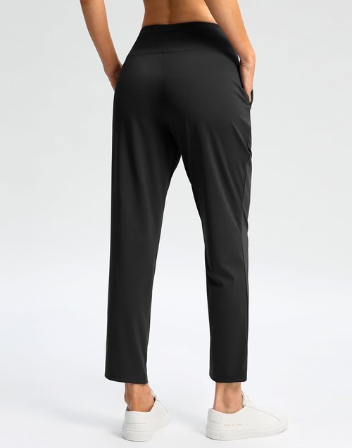 G Gradual High Waisted Ankle Pants - 7/8 Athletic Style with Drawstring & 2 Pockets for Women