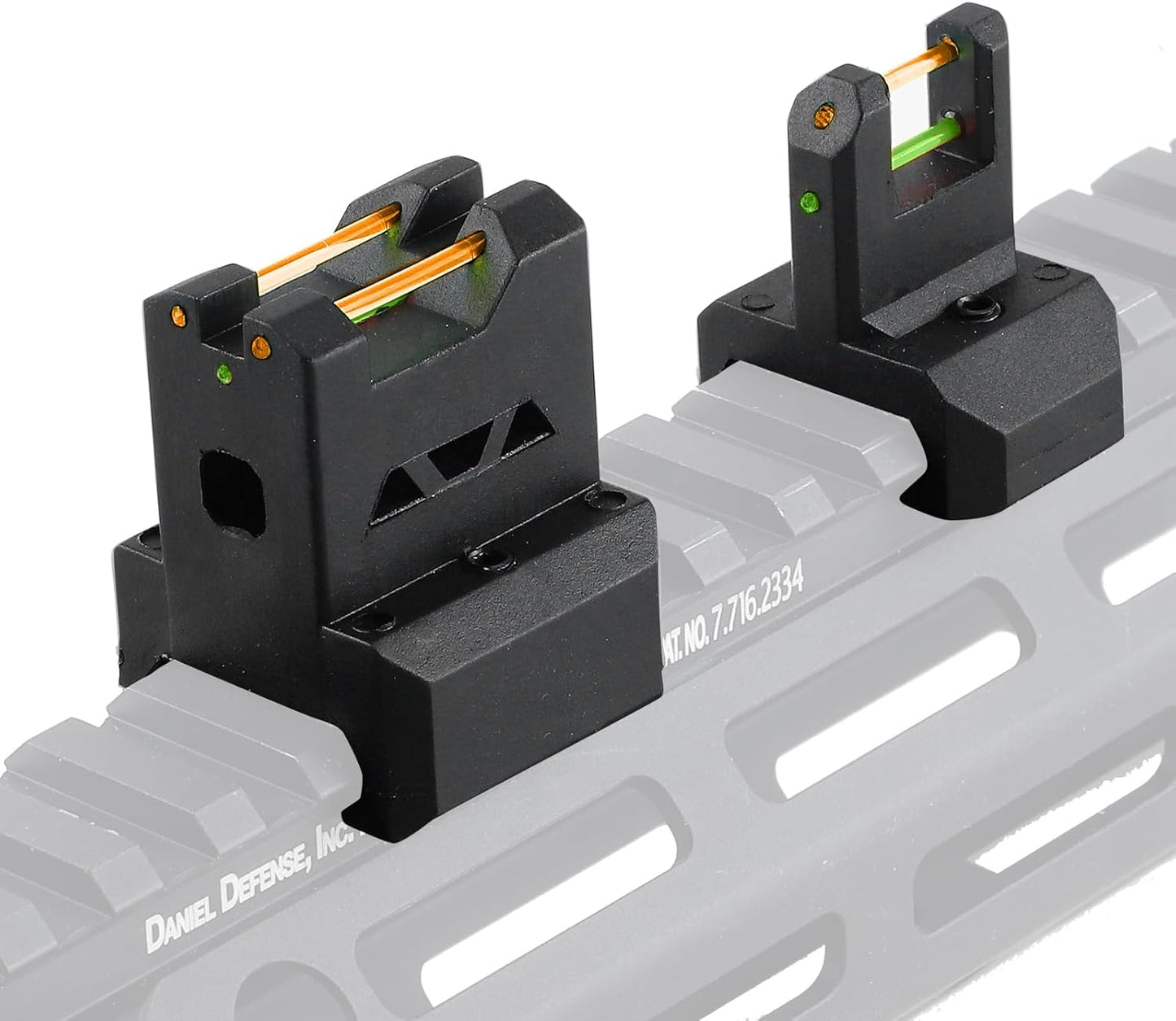 ZBULAR ZR-L3 Fiber Optic Front & Rear Sight - Multiple Aiming Methods for Precision Shooting