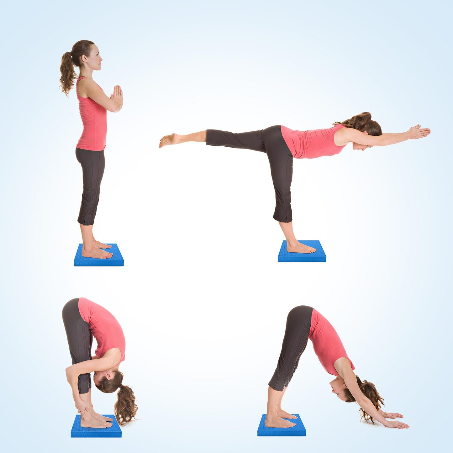 Balance Pad for Exercise16x13x2 Inch,Non-Slip Foam Mat for Fitness,Yoga, Foam Balance Board Physical Therapy, Knee Pad for floor (Blue)