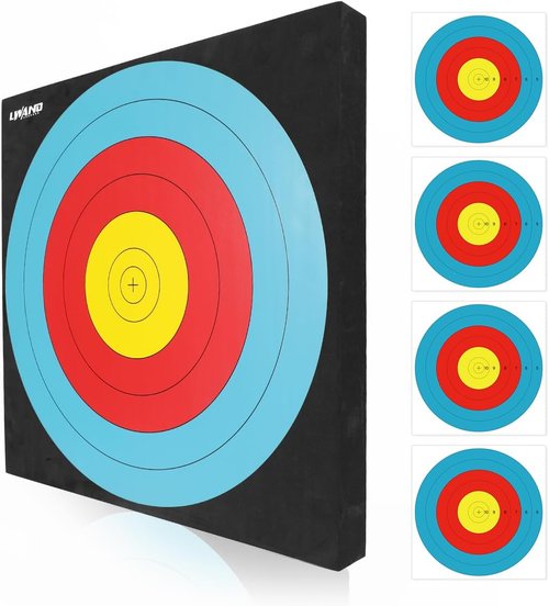 LWANO 20'' High-Density Foam Archery Target - Ideal for Backyard Practice & Training