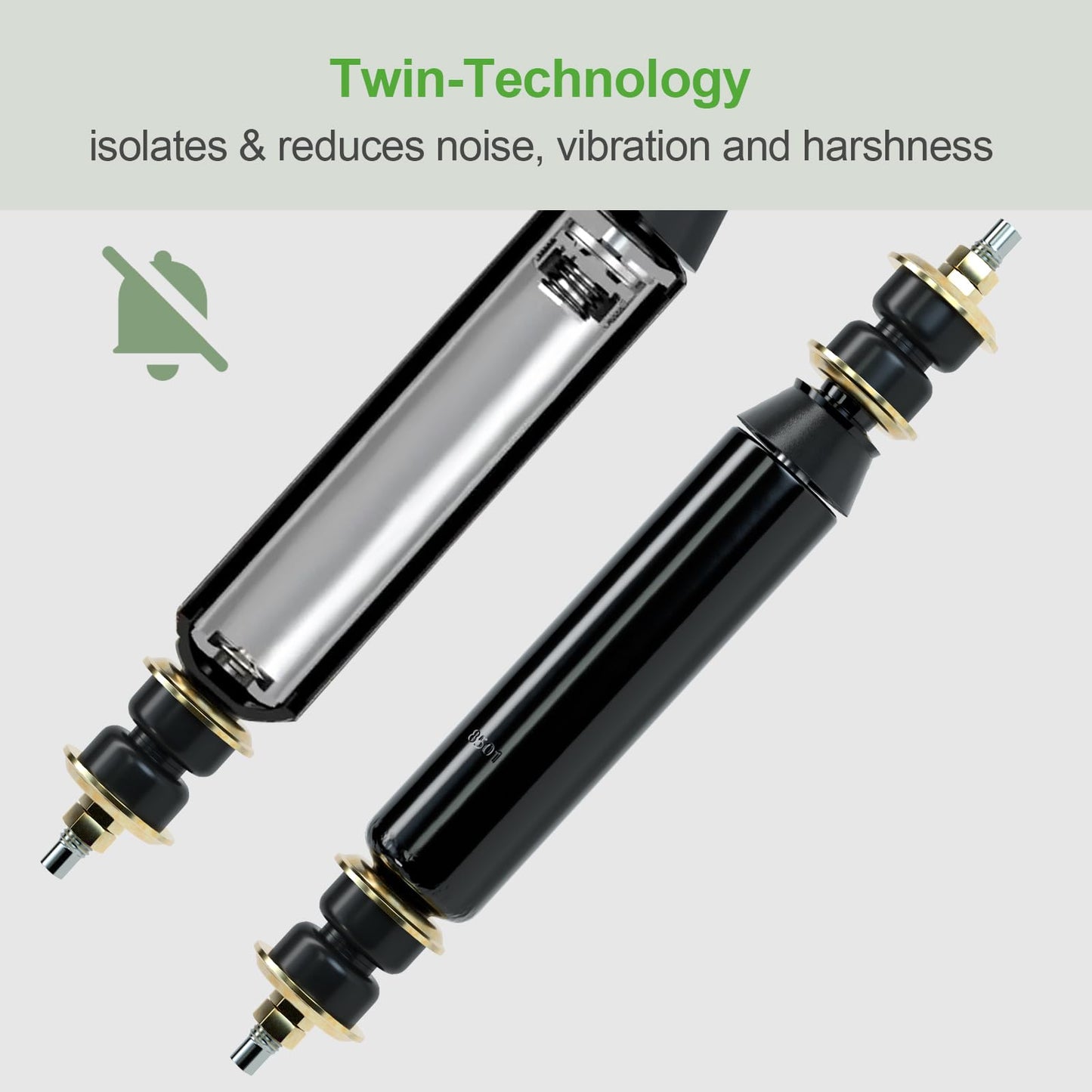 10L0L Rear Shock Absorbers for Club Car DS 1988-2011, Precedent 2004-Up Electric & Gas Golf Cart, OEM# 1013164 1014236 102588501, 2 Pack