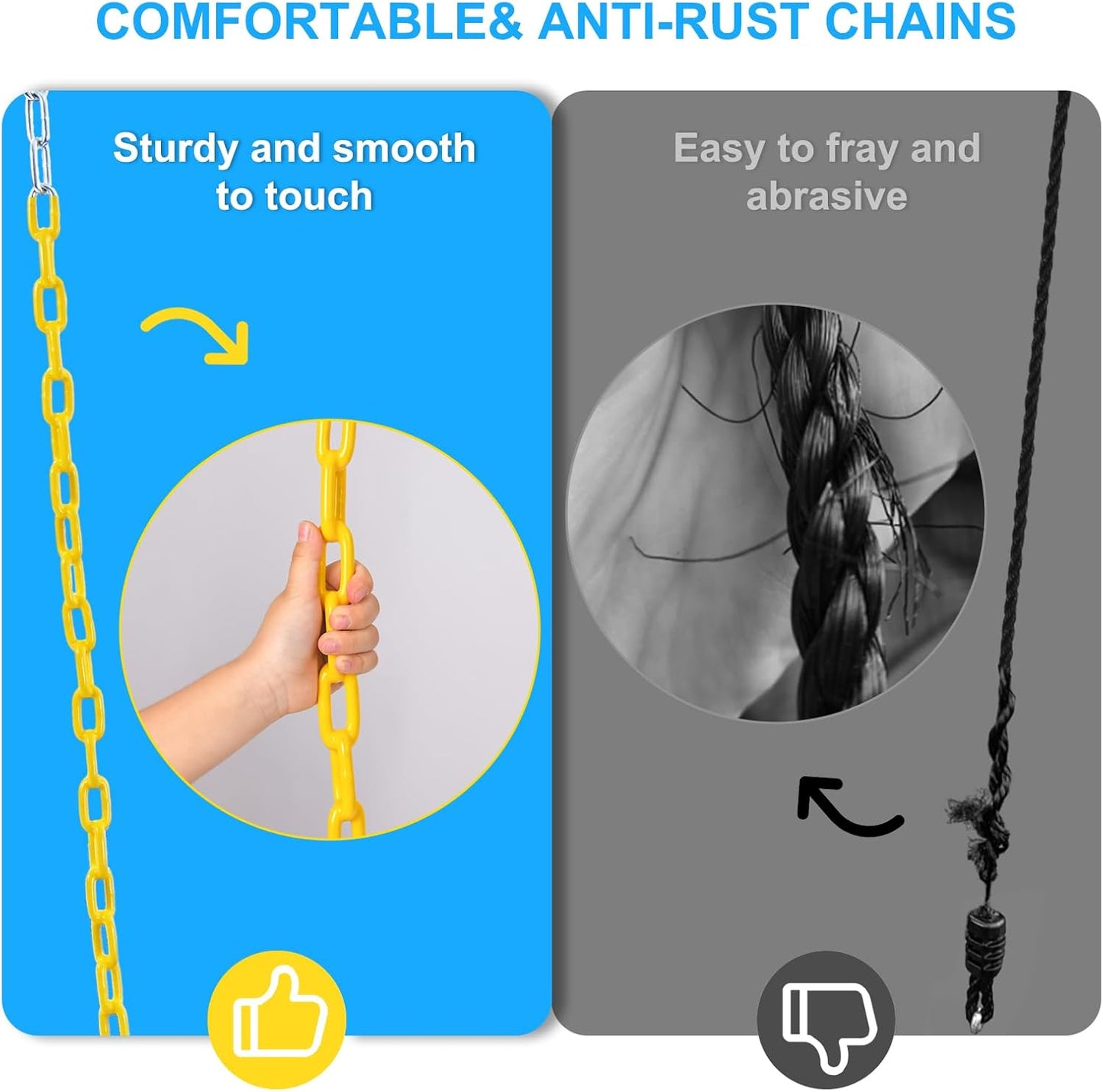 Trekassy 40" Saucer Tree Swing - 1,000lbs Capacity | Heavy-Duty Rust-Resistant Chains & UV-Proof Fabric