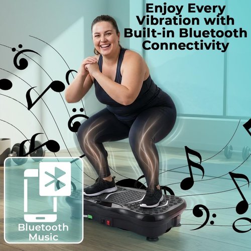 Beltwell® Vibration Plate Exercise Machine - Full Body Shaker for Weight Loss & Lymphatic Drainage | Bluetooth & LED Display
