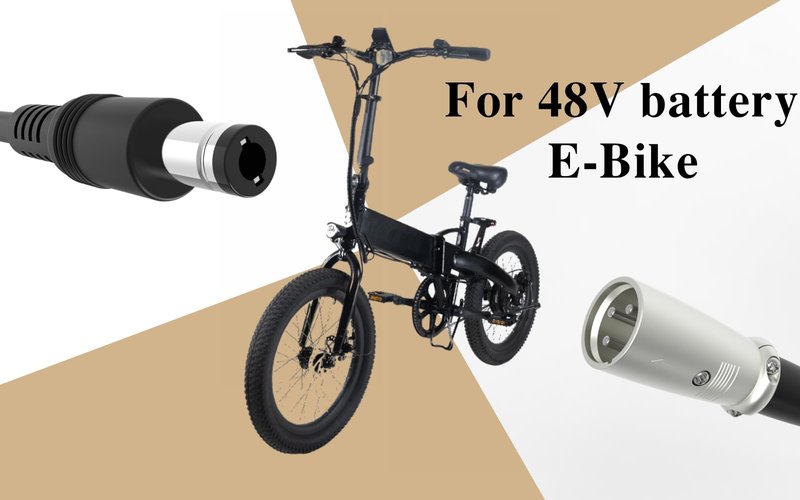 WOJIADA 54.6V 2A Electric Ebike Charger,3 Plugs for 48V Battery Charger DC5.5 * 2.5 and 3-pin and 12mm 3-Prong Replacement Charger,Ebike Scooter F1,F2,F