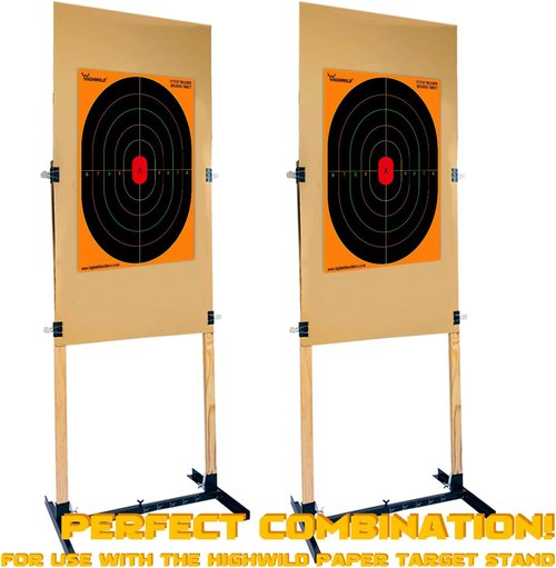 Highwild Bullseye Splatter Paper Targets - Vibrant Multi-Color Splash Effect - 12x18 Inch Size