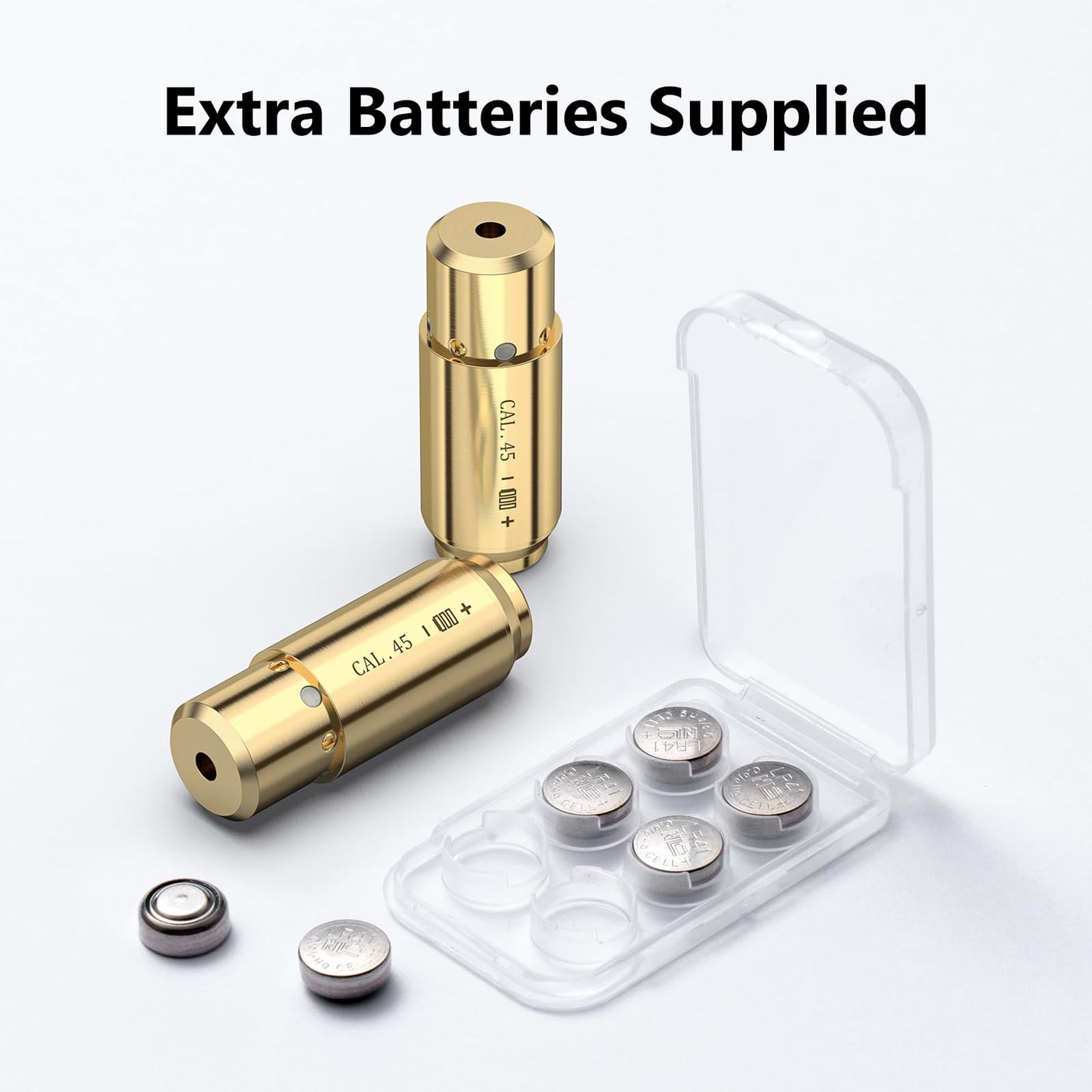 MidTen Bore Sight .45acp Red Dot Boresighter with Two Sets of Batteries