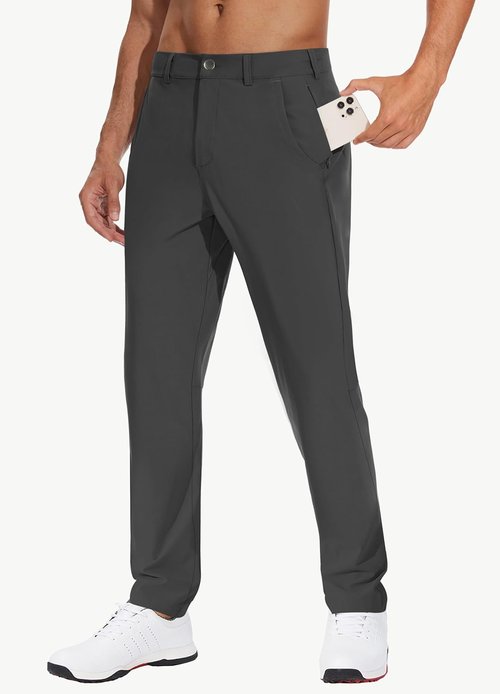 JWM Men's Golf Dress Pants - Stretchy Comfort Trousers | Quick-Dry Lightweight | 30"/32"/34" Sizes
