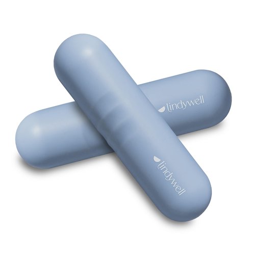 Lindywell 2 lb hand weights for women set of 2 - soft grip walking hand weights sets for women or men 2.2lbs each for fine-toning, Pilates, physical therapy, travel