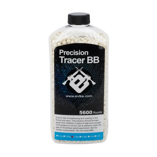 Evike Airsoft - Match Grade 6mm Airsoft Glow in The Dark BBS (Weight: Green Glow / 0.25g / 5600 Rounds)
