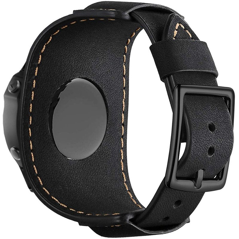 Sjiangqiao Leather Bands Compatible with Garmin Fenix 5Fenix 5 PlusFenix 6Fenix 6 ProForerunner 935945Approach S60Quatix 5 Smartwatch,22mm Quick Fit Genuine Leather Cuff Band Repalcement