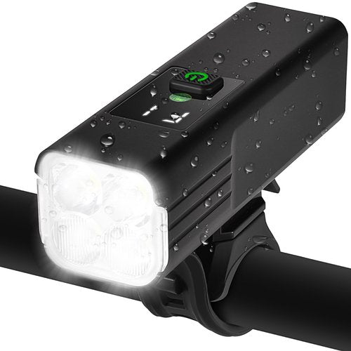 HITASTAR USB Rechargeable 1800 Lumens Bike Light,4000mAh Battery with Power Bank Function,5 Light Modes Waterproof Bicycle Lights for Road, Mountain, Cycling