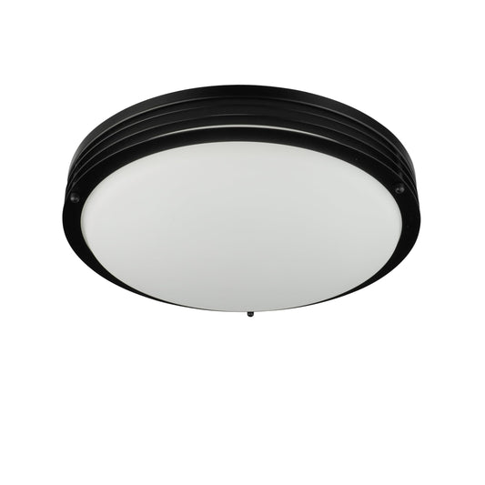 Good Earth Lighting Majestic 14-in LED Ceiling Fixture, 1700 Lumens, Dimmable, Matte Black
