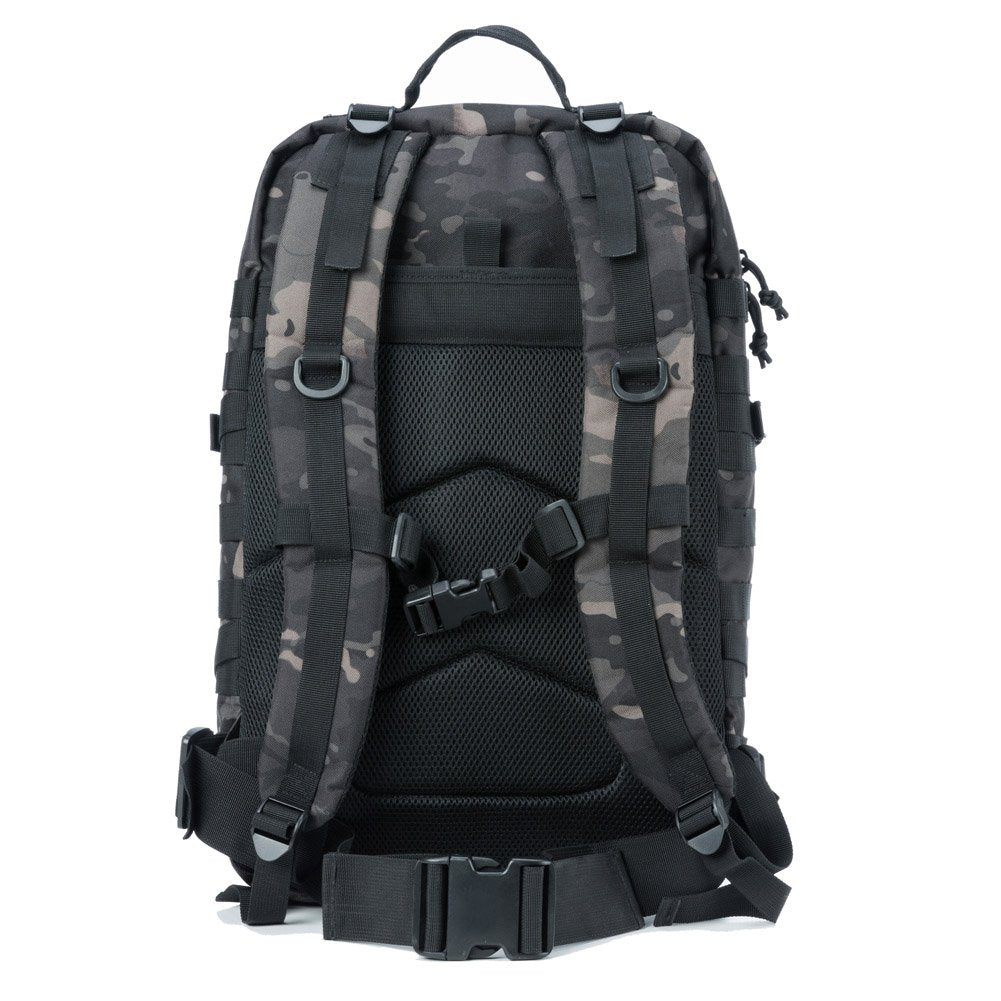 REEBOW GEAR Military Tactical Backpack for Men Large Army 3 Day Assault Pack Molle Hiking Daypack Bag (Camo Black)