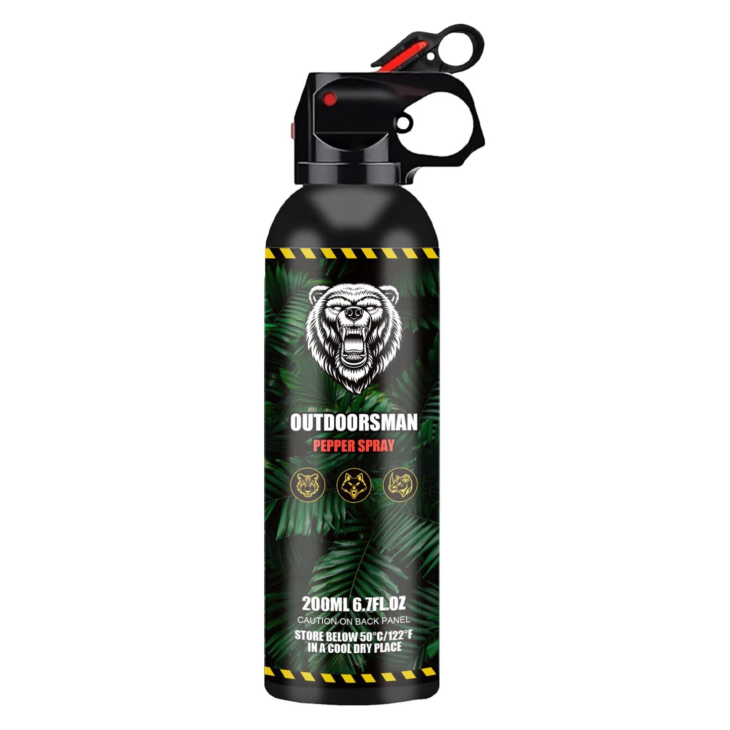POPFRO Pepper Spray Outdoor Easy Carry and Fast Access Self Defense Deterrent for Camping, Hiking, Fishing, Powerful Blast Pattern Safety for Both Women and Men Quick Release 6.7OZ