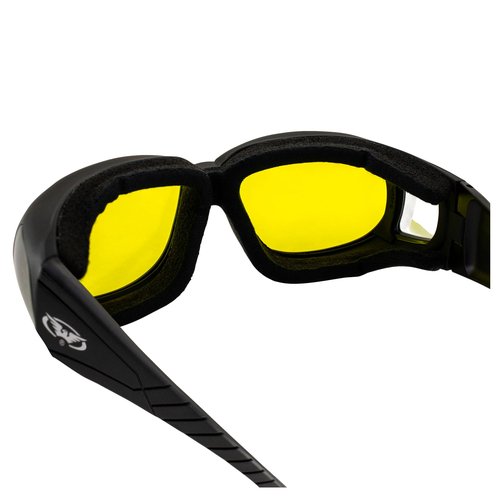 Global Vision Outfitter 24 Sunglasses Matte Black Frames w/Photochromic Yellow to Smoke Lenses ANSI Z87.1+