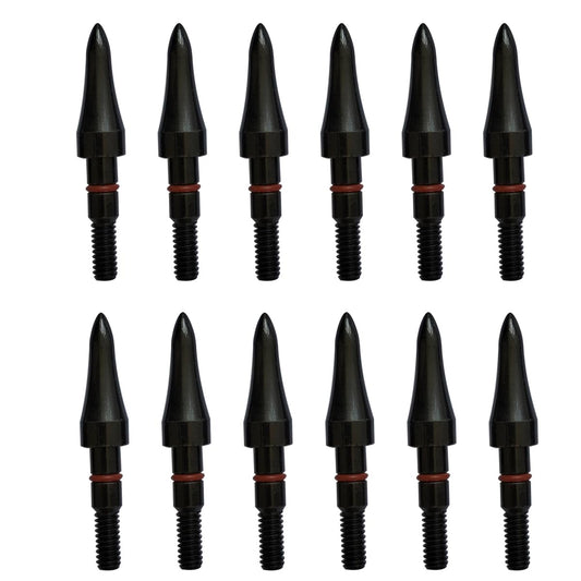 Archery Field Points 17/64 Inch 9/32 in 19/64 Inch 5/16 in (12 Pack) for Field Target Practice Shooting (5/16″-100grains)
