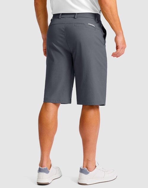 G Gradual Men's Golf Shorts - Quick Dry Stretch Fabric with 4 Pockets | 11" Inseam Casual Dress Shorts