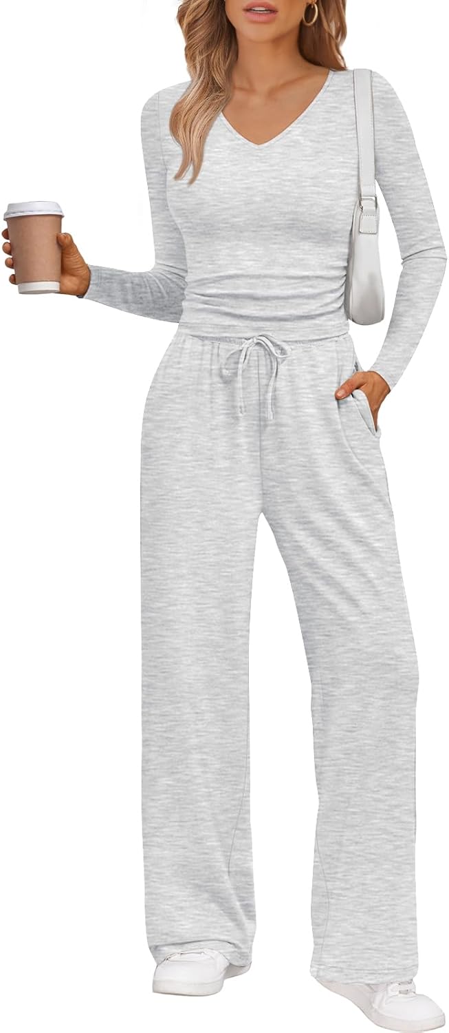 Trendy Queen 2 Piece Lounge Set - Stylish Fall Outfit for Women | Comfortable Sweatsuit in Casual Style